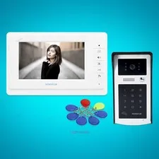 7" Wired Video Password Security Door Phone Intercom Electric Lock Supported