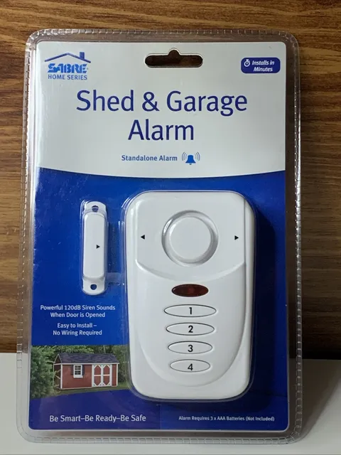 Sabre Shed And Garage Alarm 120db Siren Sound   #HS-SGA