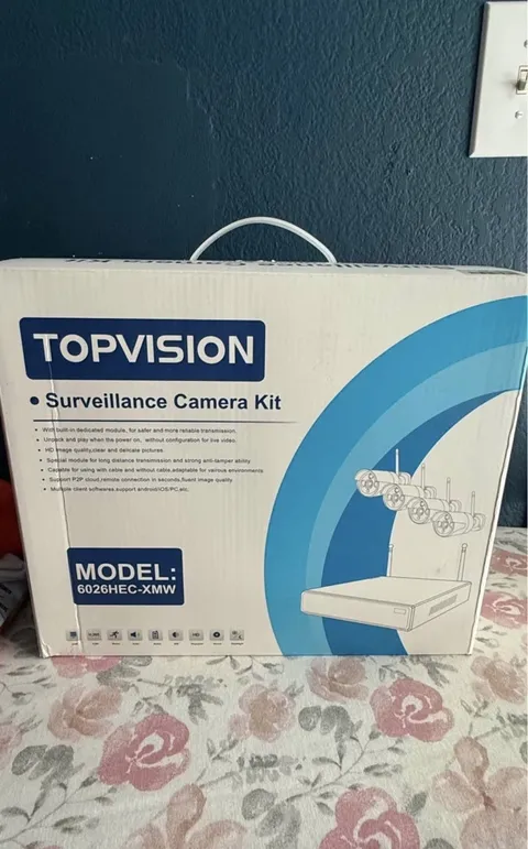 TOPVISION 6026HEC-XMW 8CH 3MP NVR 4x 1080P WiFi Camera Kit - New
