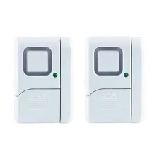 GE Personal Security Window Door Alarm Battery Operated Audible Alarms 2 Pack 