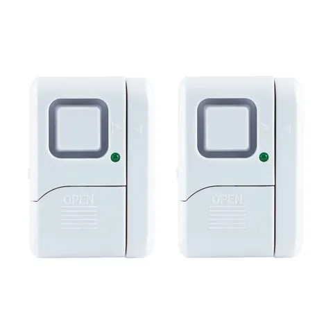 GE Personal Security Window Door Alarm Battery Operated Audible Alarms 2 Pack 