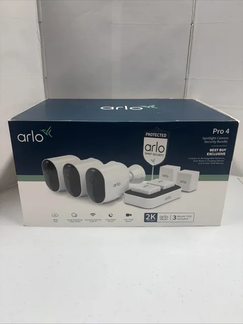 Arlo Pro 4 Spotlight Outdoor Camera Security System