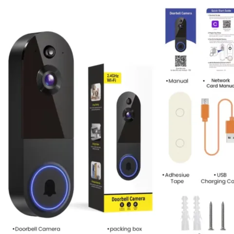 2 K Wireless Smart Doorbell Wifi  Camera Night Vision Function