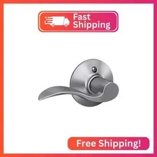 SCHLAGE Accent Non-Turning Dummy Door Handle, Left Handed, Satin Chrome