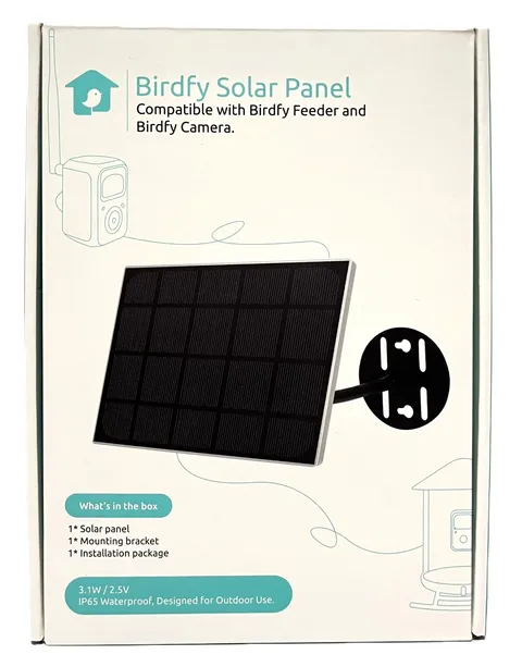 Birdfy Netvue White Solar Panel NA-S002W-2A 3.1W Red Black Cable (NOT Type-C)