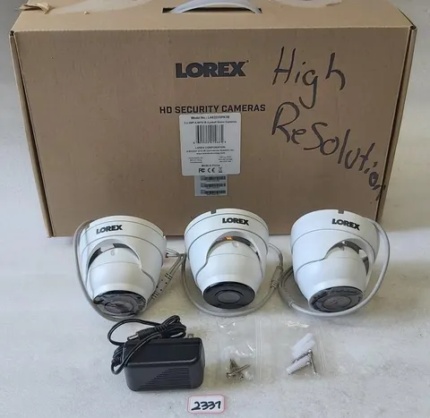 Lorex LAE223SPK3B Indoor/Outdoor 1080p Analog HD (MPX) Security Cameras (2337)