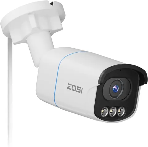 ZOSI C186 5MP PoE Security Camera Audio Bullet IP Camera Night Vision AI Detect