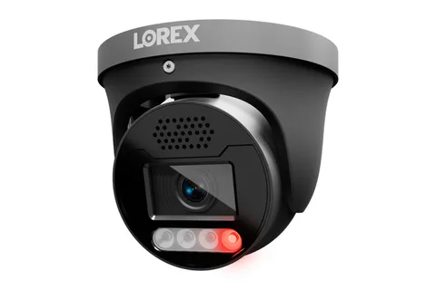 Lorex Connect X5 4K PoE Turret Camera with AI Color Night Vision - White/Black