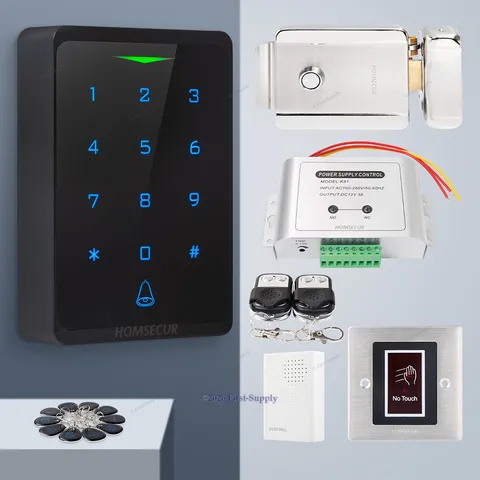 HOMSECUR IP66 APP WIFI RFID Access Control Set Electric rim lock