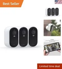 Essential Security Wireless 2K Camera with Spotlight, Indoor/Outdoor, 2nd Gen...