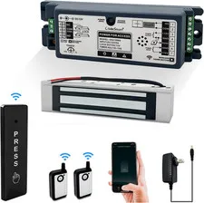 2.4GHz WiFi 400Lb Magnetic Door Lock Kit w/ Remote & App Control