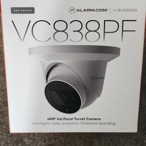 Alarm.com VC838PF 4MP Varifocal Turret Camera with Onboard Recording & Analytics