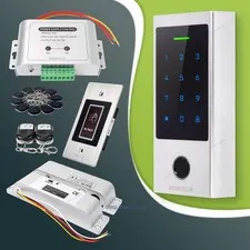 HOMSECUR Weatherproof WIFI Fingerprint RFID Access Control Set Lock APP Unlock