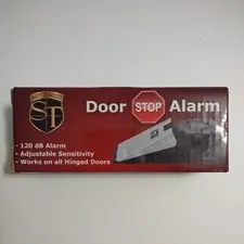 BRAND NEW SAFETY TECHNOLOGY DOOR STOP ALARM WORKS ON ALL HINGED DOORS NEVER MORE