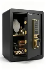 Asylosss 1.8 Cuft Fireproof Safe Box Home Security Digital Keypad + Spare Keys