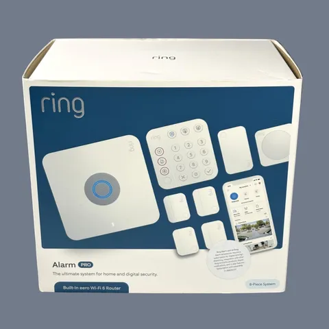 NEW & SEALED! Ring Alarm Pro 8-Piece System Kit w/ Built-In Eero Wi-Fi Router!