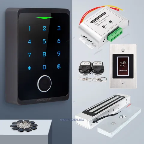HOMSECUR IP66 APP WIFI RFID Access Control Set Waterproof 180KG Magnetic Lock
