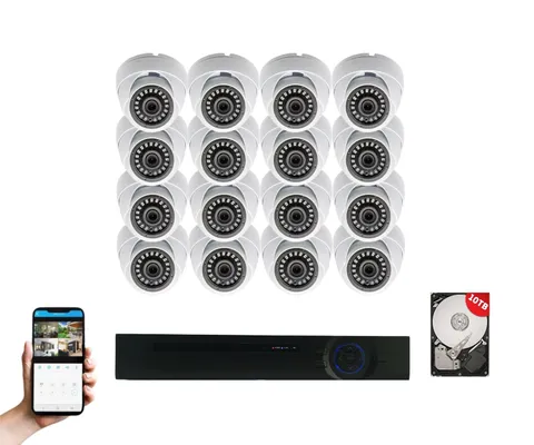 Evertech 16 Channel HD Indoor Outdoor CCTV Security Camera System 10TB Recording