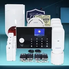 HOMSECUR Wireless&Wired 4G/3G/GSM WIFI Home House Alarm System+Red Flash Siren