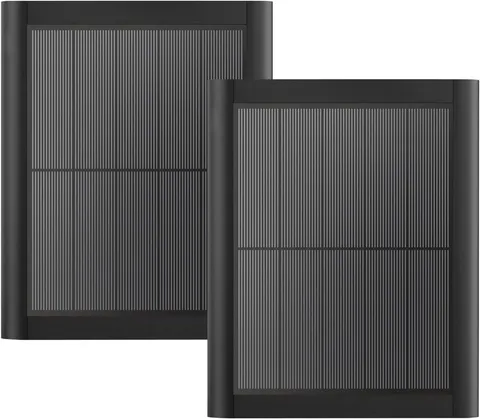 2 Pack 5W Solar Panel Charger for Ring Stick Up Cam & Spotlight Cam - Black