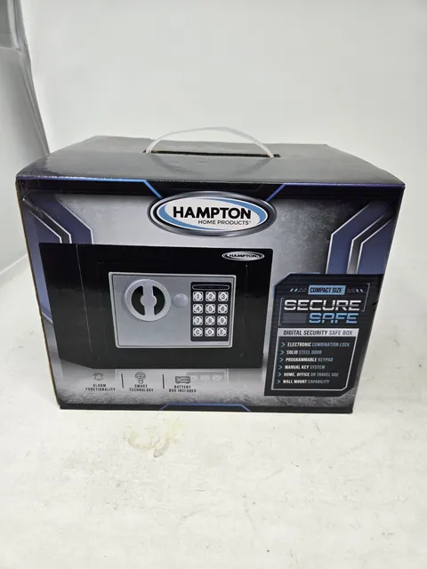Digital Security Safe Box Hampton Compact Mini Electronic Combination Keypad New