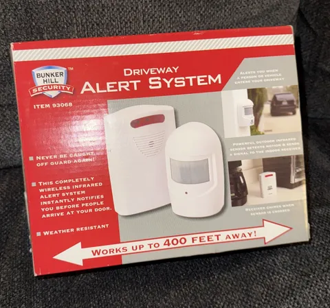 Bunker Hill 93068 Wireless Driveway Alarm Alert Security System