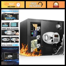Fireproof Safe Lock Box 2.0 Cu Ft for Home | Electronic Keypad, Mute Function, L