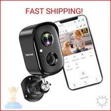 Security Cameras Wireless Outdoor, 2K Indoor Cameras for Home Security Battery P