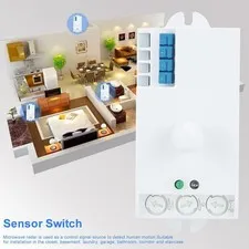 5.8GHz Intelligent Body Induction Switch Microwave Radar Light Sensor Switch DC