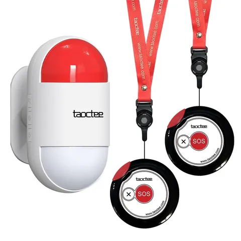 taoctee Panic Button Alarm Remote Siren Emergency Alert System for Elderly | ...