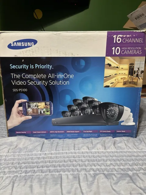 Samsung Sds-p5100 Home Surveillance CCTV Complete In Box