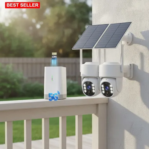 Security Camera Wireless Outdoor 4MP Color Night Vision Solar Power Waterproof