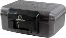 Fireproof Safe with Key Lock, Chest Lock Box for Home or Travel Secures Money