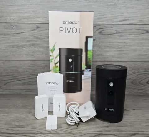 Zmodo Pivot 1080p 360 Security Camera Wireless Hub Smart Home 2 Door Sensors (B)