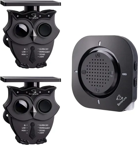 Solar Powered Motion Detector Driveway Alarm - 1/2 Mile Wireless Security System