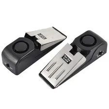 Home Security Wedge Door Stop Alarm System Equipment Intruder Alert 2pcs