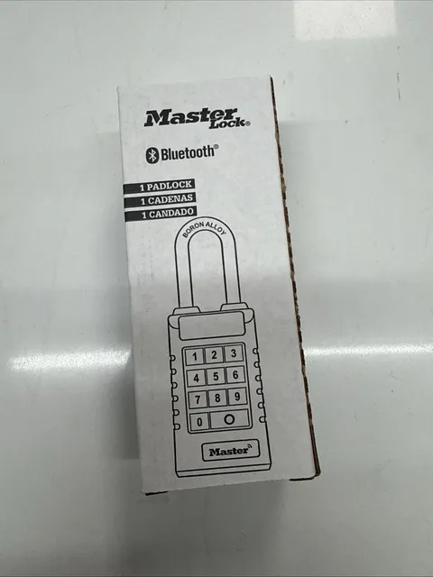 Master Lock 6400LJENT Bluetooth Smart Padlock Bluetooth new Free Shipping