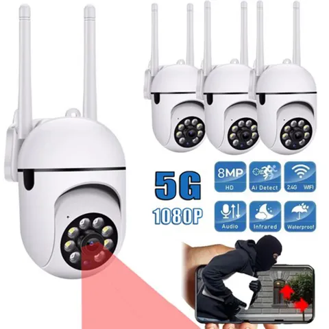4 Pack Wireless 5G WiFi Security Camera System Smart Outdoor Night Vision 1080P