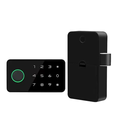 1X(Tuya  Fingerprint No Punch Cam Lock Cabinet Lock Door Drawer Filing2815