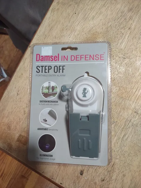 NIB Damsel In Defense Step Off Portable Entry Alarm Sealed 120 Decibel Alarm NEW