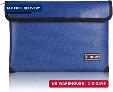 Fireproof Document Bag - with 5200°F Heat Insulated, Waterproof Fireproof Bag wi