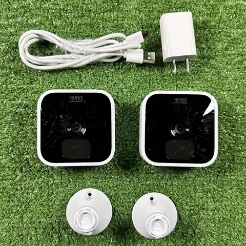Lot Of 2 Blink Indoor 3rd Gen Wireless Add-On Security Camera B086DL32QX - White
