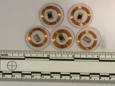 5Pcs/Lot 125Khz EM4100 TK4100 Chip Transparent Coin ID RFID 25MM