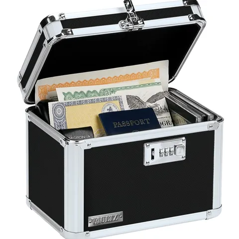 Secure Security Lock Boxes - Safe Combination Lock Box, Storage for Documents...