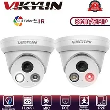 VIKYLIN C82 POE Dual lens Color 5MP/8MP 4K IP Camera Onvif NDAA US