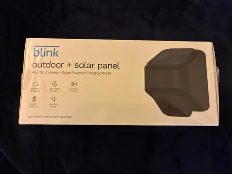 Blink Outdoor 3rd Gen Solar Panel Charging Mount Wireless Security Camera, New