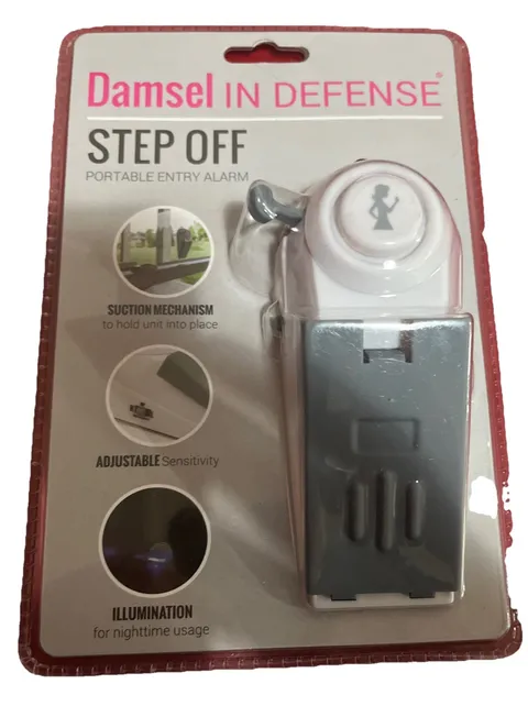 Damsel In Defense Step Off Portable 120 Decibel For Door Or Window *4I