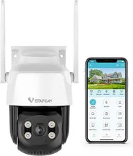 Outdoor Waterproof PT Network Camera, 1080P Wired Cameras for Home Secuirty Came