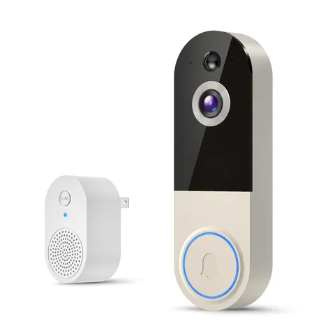 WiFi Video Doorbell Camera with Human Detection, Battery Powered, Night Visio...