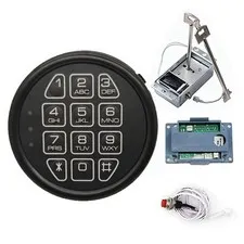 Stack-On Safe Lock Electronic Digital Safe Lock Replacement Solenoid W/ 2 Key ml